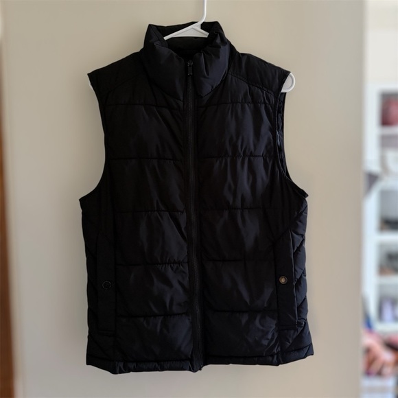 Black Puffer Vest Size Small - Picture 2 of 5